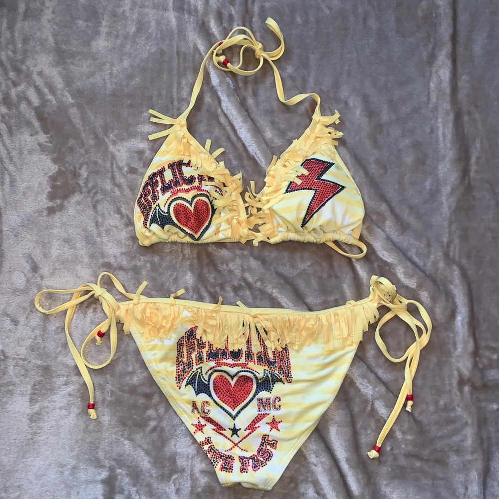 Women’s Affliction Bikini Swim Suit Size Medium